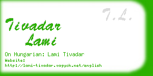 tivadar lami business card